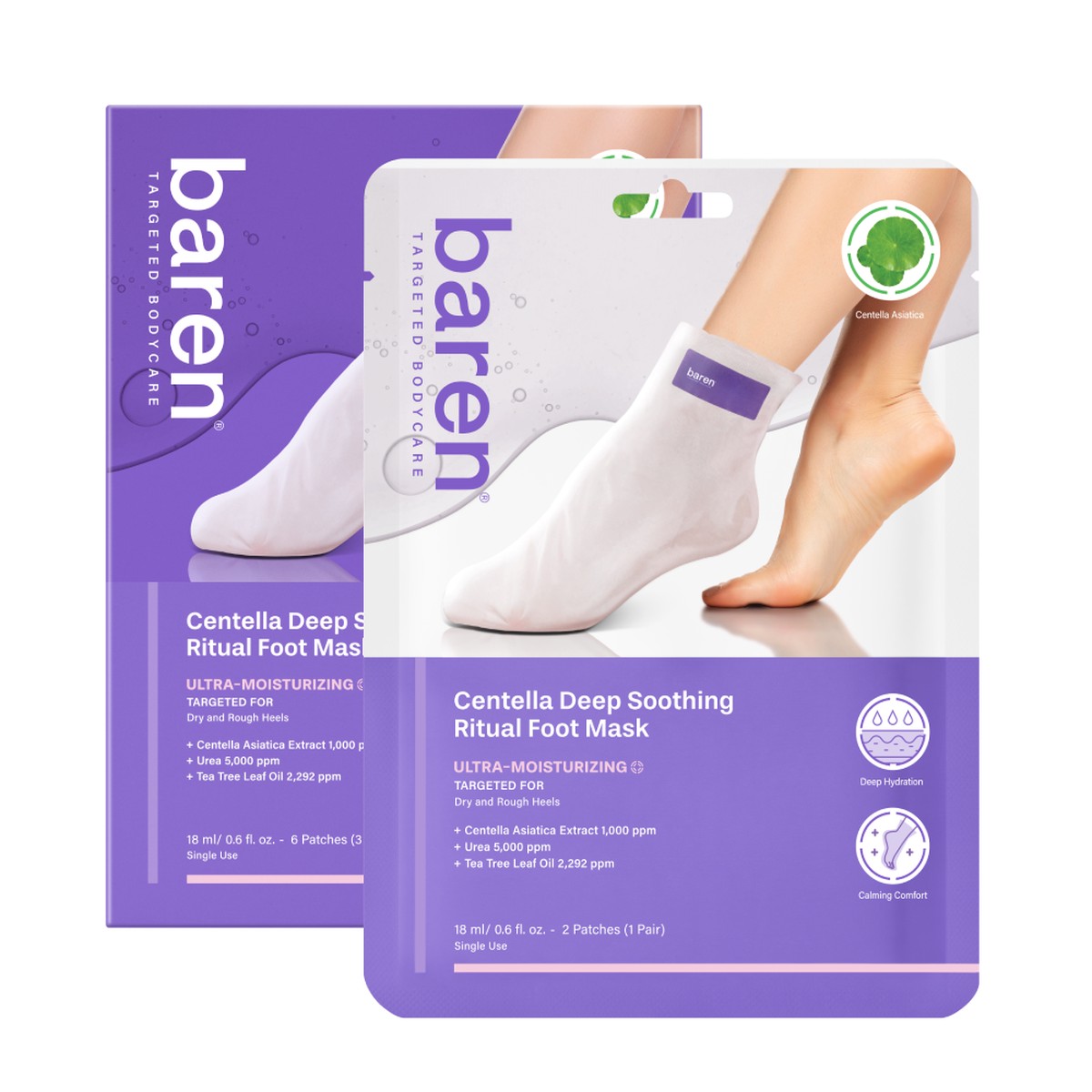 baren Centella Deep Soothing Ritual Foot Mask (2ea)