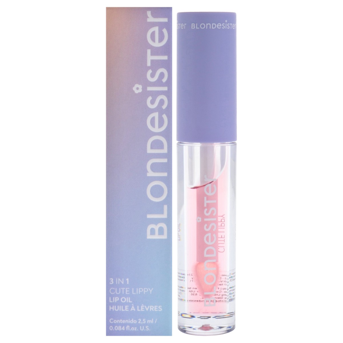 Blondesister 3 in 1 Cute Lippy Lip Oil - 01 Coconut by Blondesister for Women - 0084 oz Lip Oil