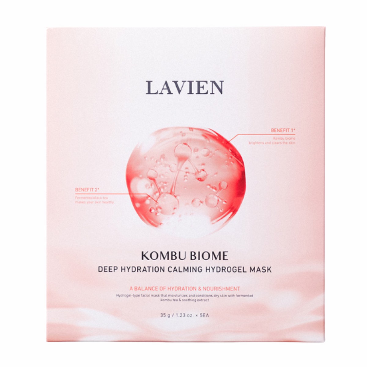 LAVIEN Kombu Biome Deep Hydration Calming Hydrogen Mask 35g x 5ea