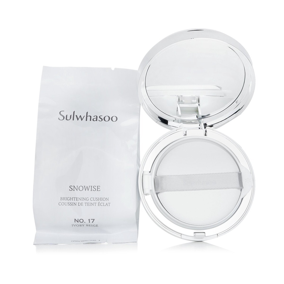 Sulwhasoo Snowise Brightening Cushion SPF50 With Extra Refill - No17 Ivory Beige 2x14g098oz