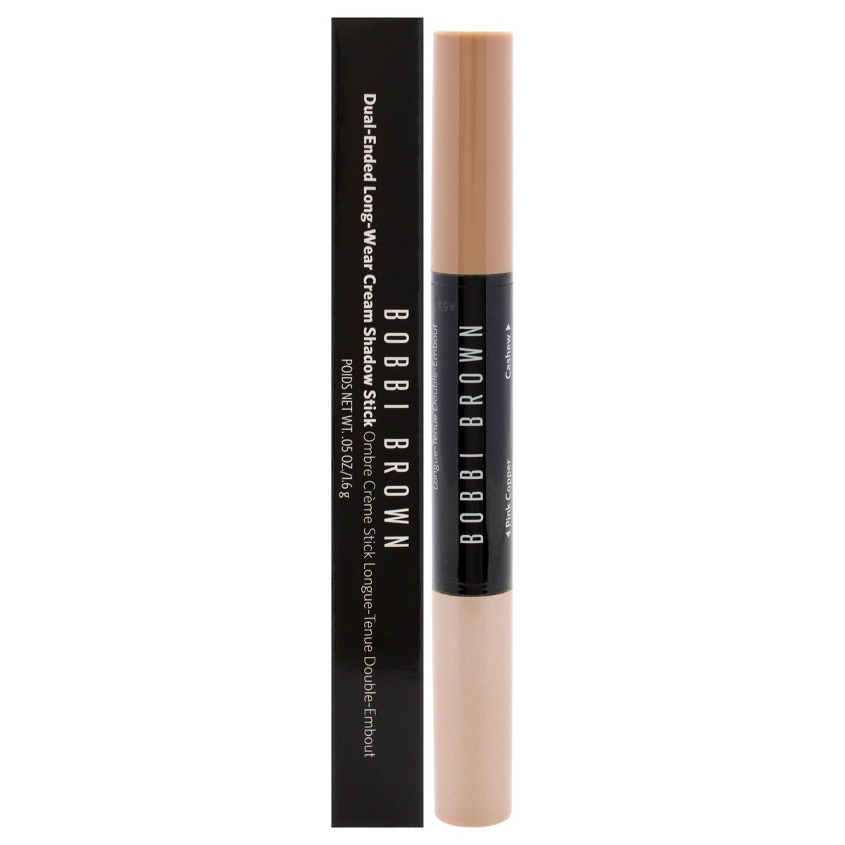 Bobbi Brown Dual-Ended Long-Wear Cream Shadow Stick - Pink Copper-Cashew by Bobbi Brown for Women - 005 oz Eye Shadow