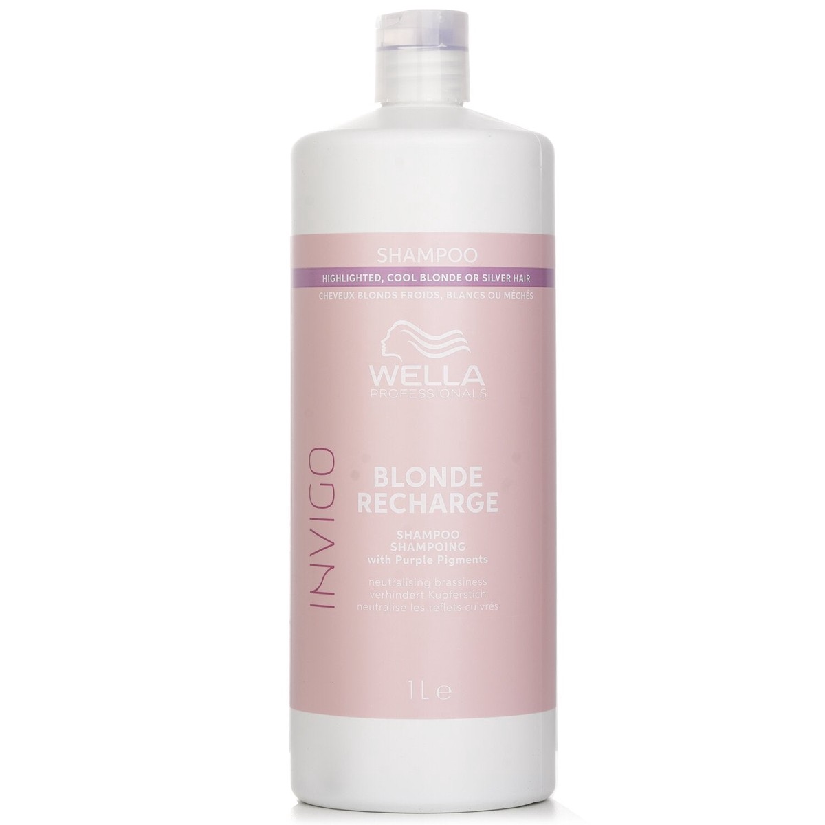 Wella Invigo Blonde Recharge Shampoo With Purple Pigments Highlighted Cool Blonde Or Silver Hair 1000ml