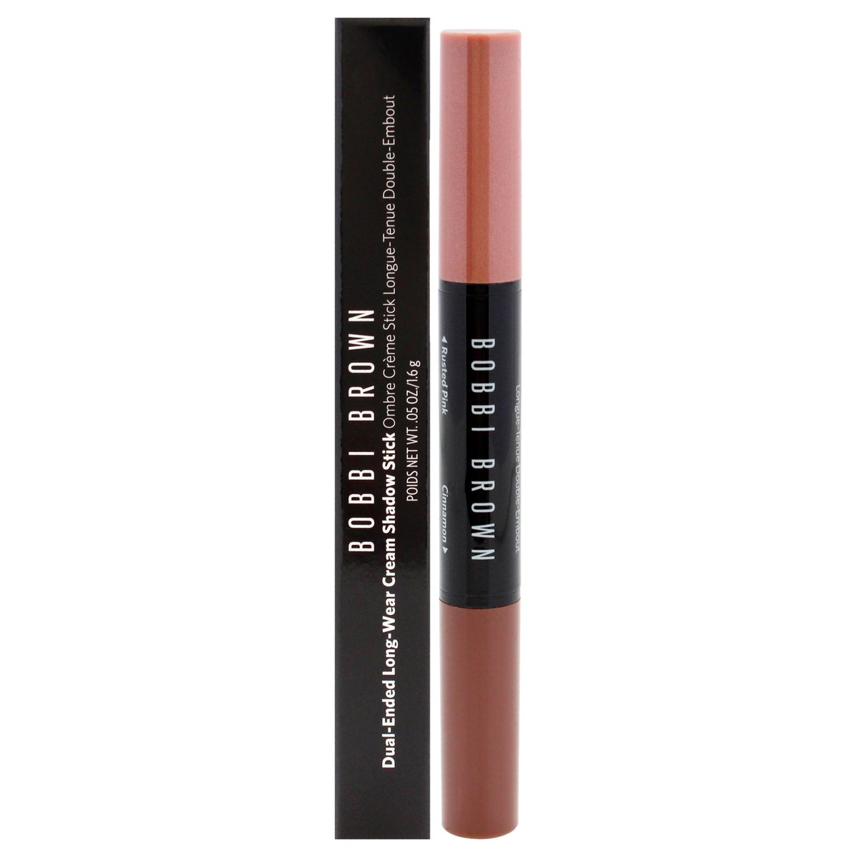 Bobbi Brown Dual-Ended Long-Wear Cream Shadow Stick - Rusted Pink-Cinnamon by Bobbi Brown for Women - 005 oz Eye Shadow