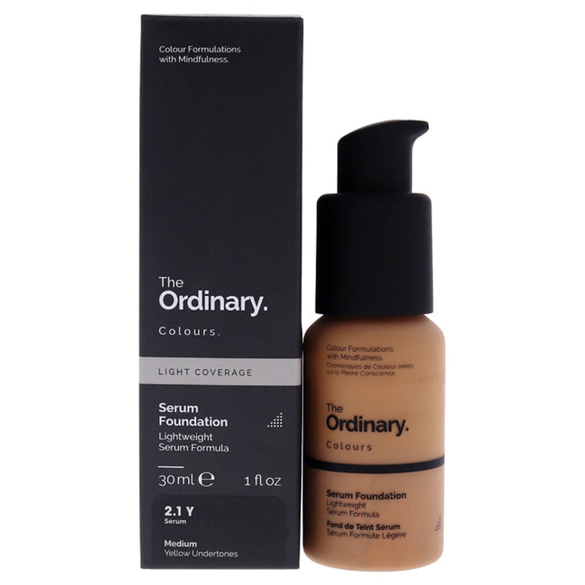 The Ordinary Light Coverage Serum Foundation - 21Y Medium by The Ordinary for Women - 1 oz Foundation
