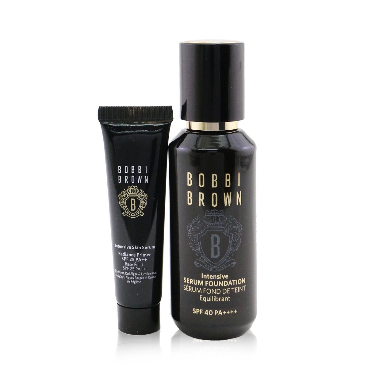 Bobbi Brown Intensive Serum Set (1x Foundation 30ml 1x Primer 15ml) - W-016 Warm Procelain 2pcs