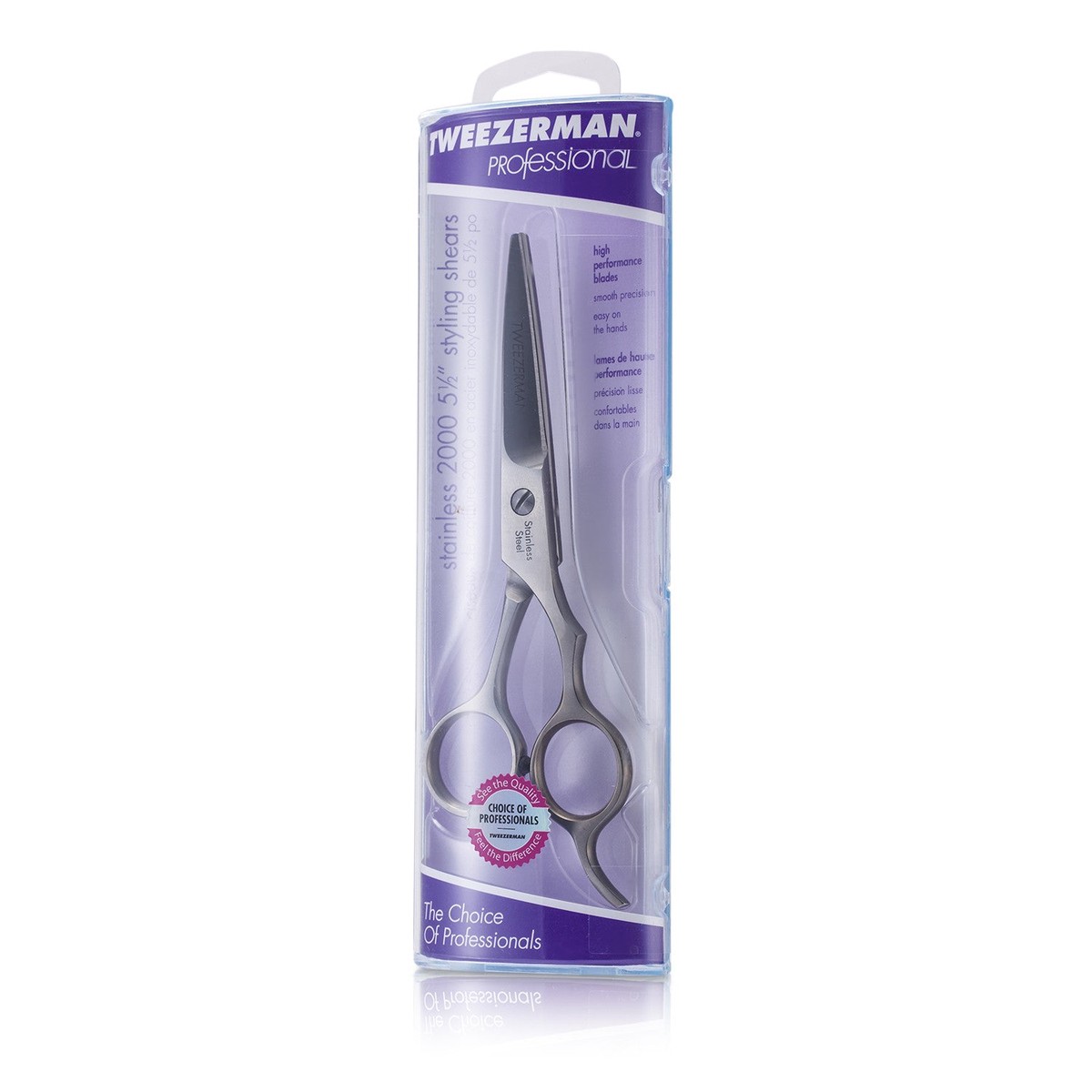 Tweezerman Professional Stainless 2000 5 12 Shears (High Performance Blades)