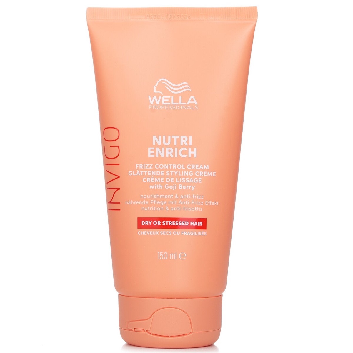 Wella Invigo Nutri Enrich Frizz Control Cream With Goji Berry Dry Or Stressed Hair 150ml