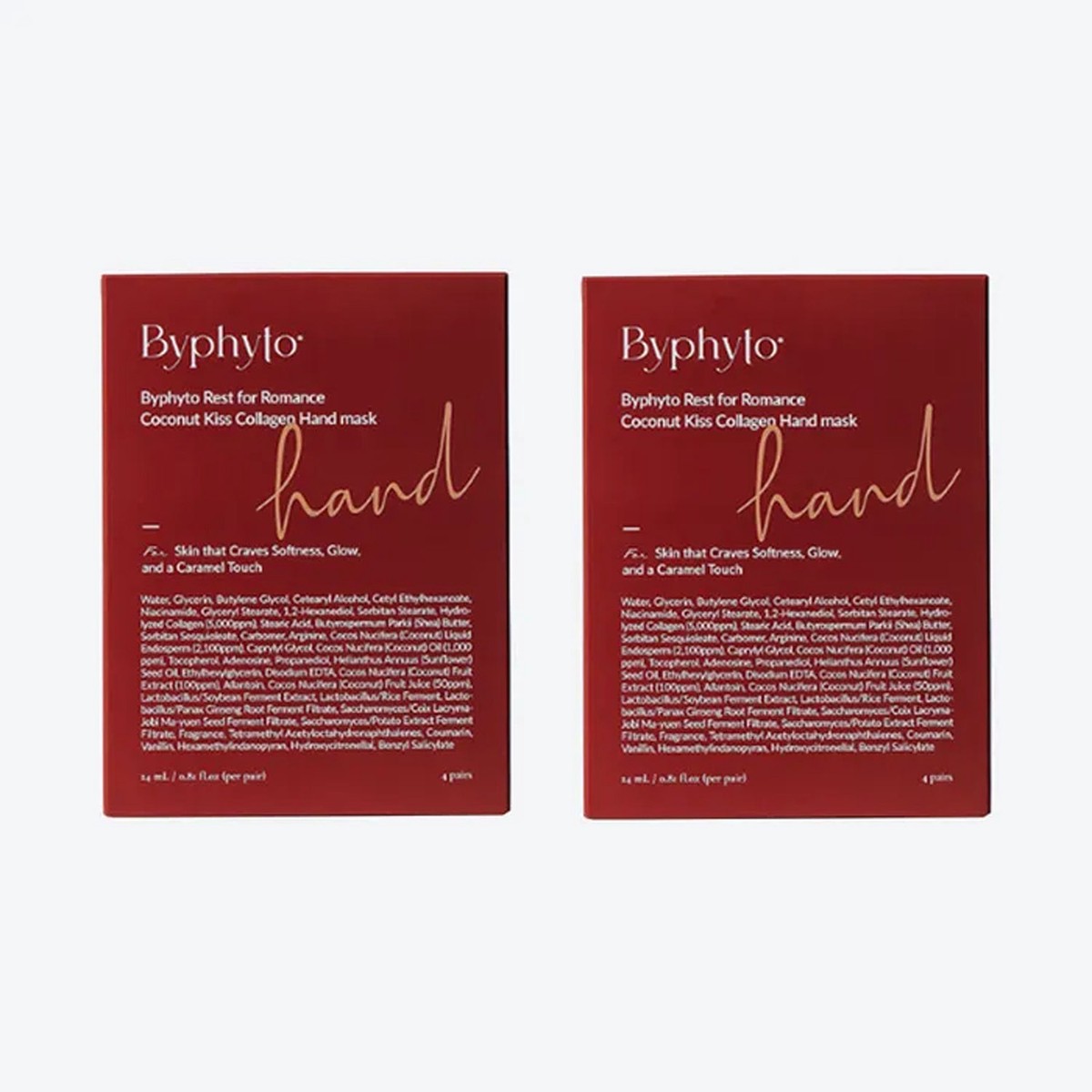 Byphyto Coconut Kiss Collagen Hand Mask 2-Piece Set