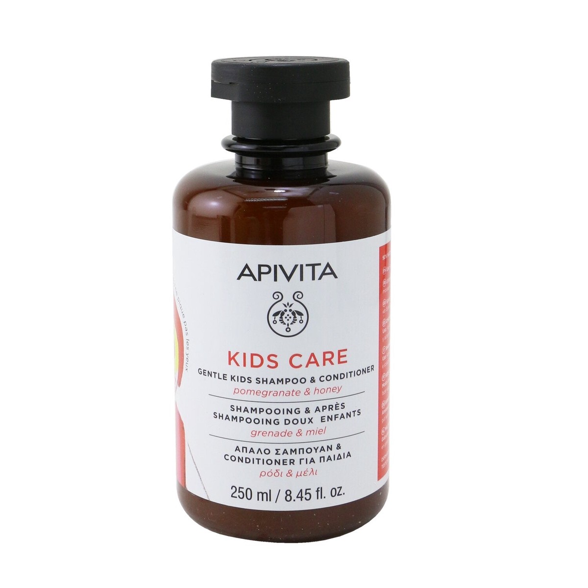 Apivita Kids Care Gentle Kids Shampoo Conditioner (Pomegranate Honey) 250ml845oz