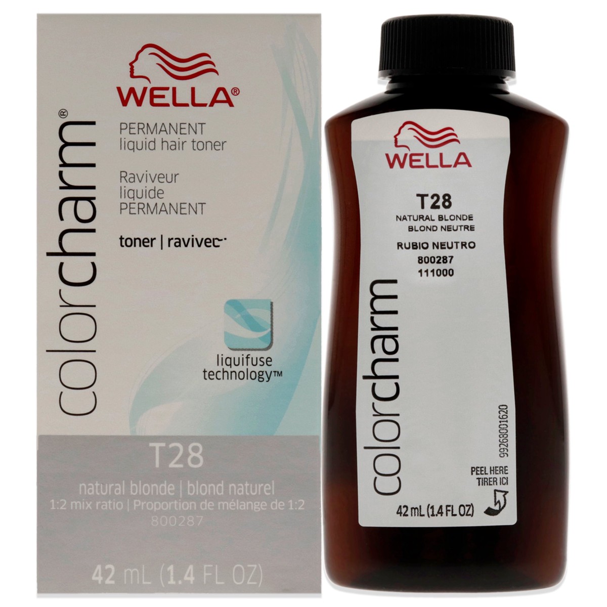 Wella Color Charm Permanent Liquid Toner - T28 Natural Blonde by Wella for Unisex - 14 oz Toner