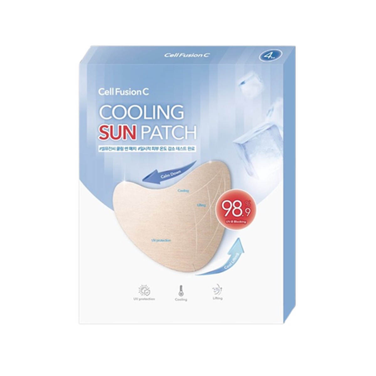 Cell Fusion C Cooling Sun Patch 45g x 4ea