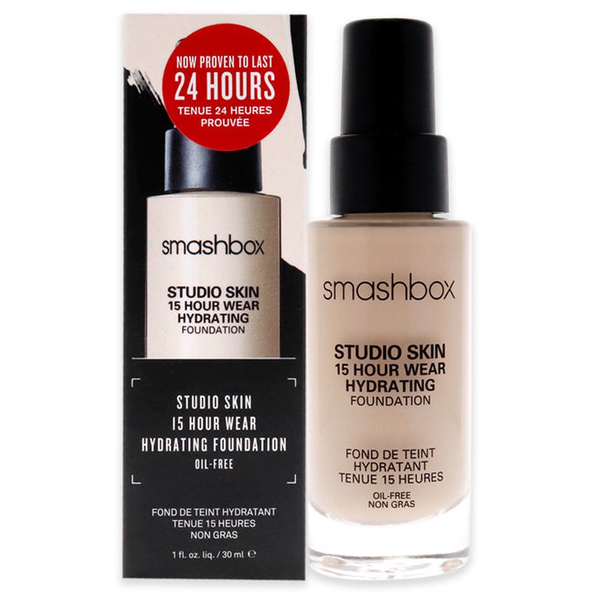 Smashbox Studio Skin 15 Hour Wear Hydrating Foundation - 03 Fair With Neutral Undertone by Smashbox for Women- 1 oz Foundation