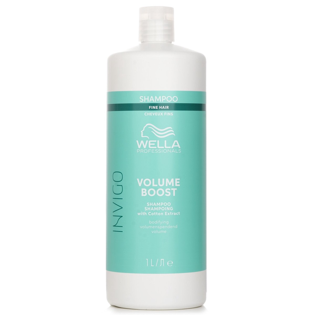 Wella Invigo Volume Boost Shampoo With Cotton Extract Fine Hair 1000ml