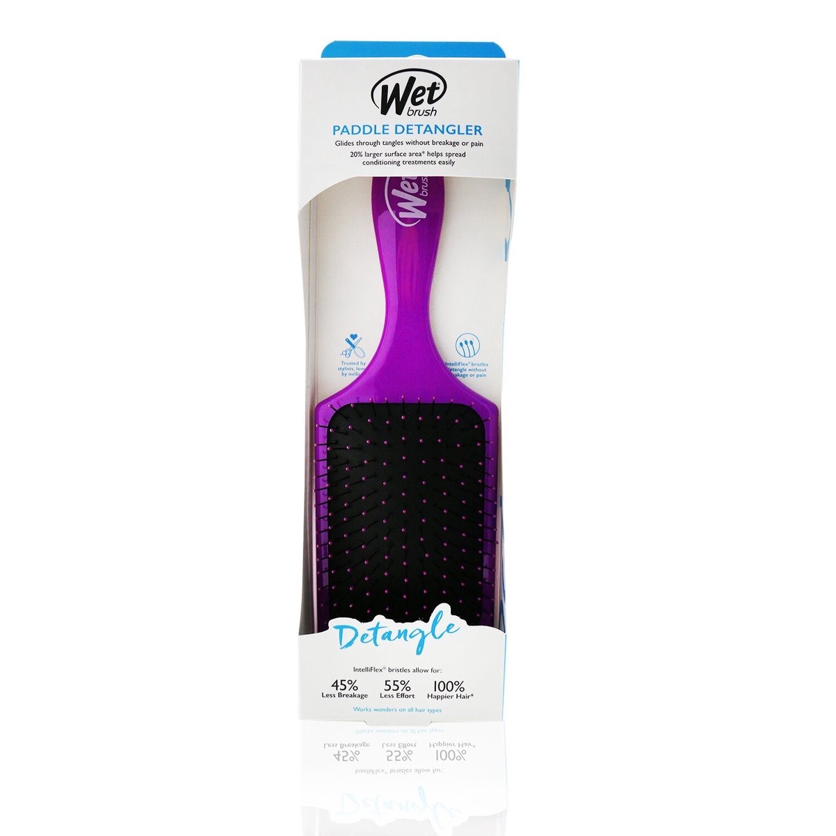 Wet Brush Paddle Detangler - Purple 1pc