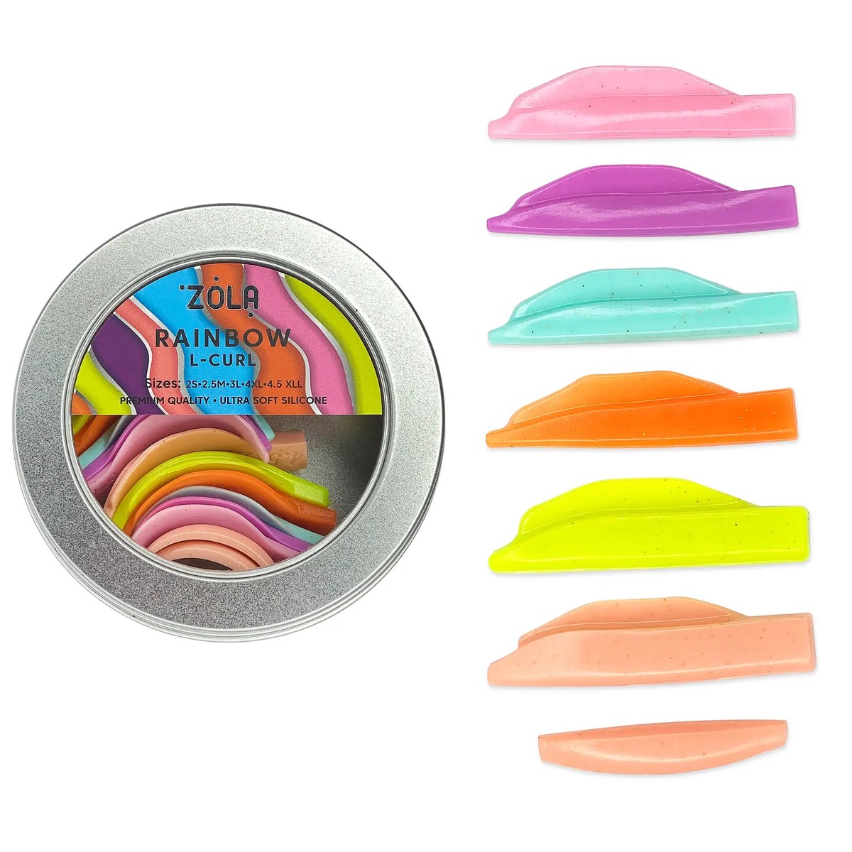 ZOLA Silicone molds for lamination Rainbow L-Curl