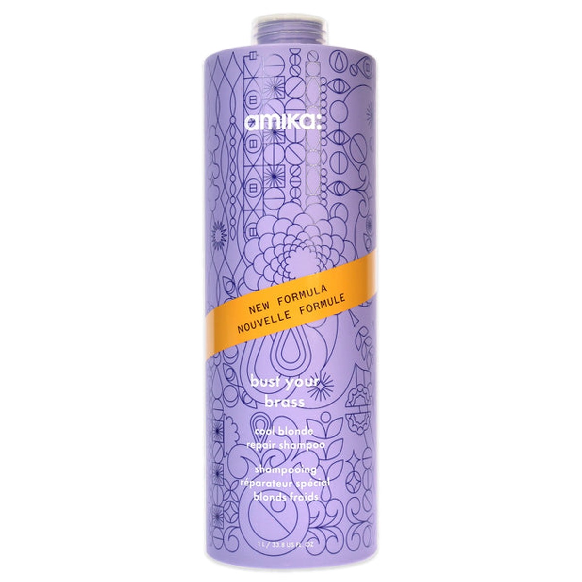 Amika Bust Your Brass Cool Blonde Shampoo by Amika for Unisex - 338 oz Shampoo