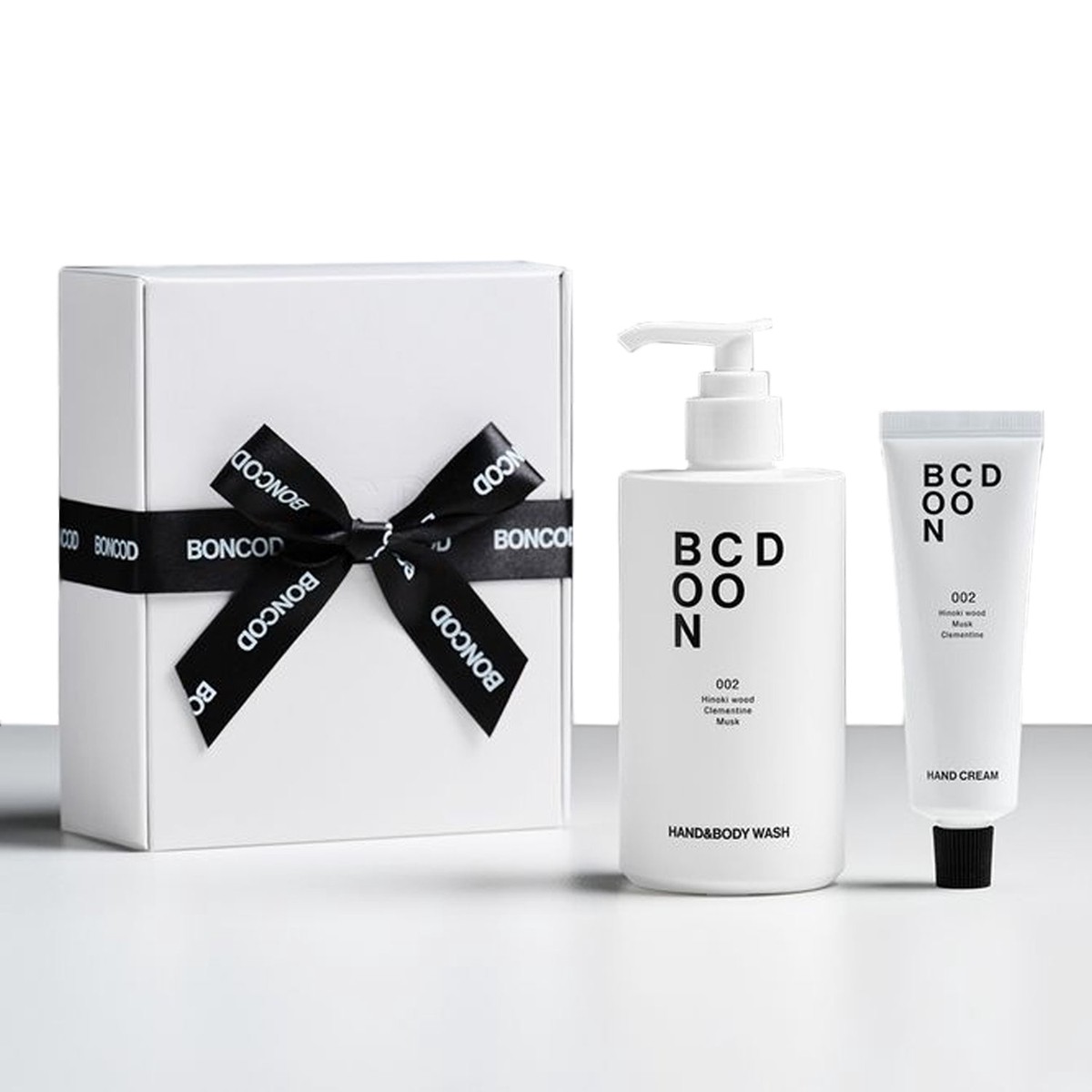 BONCOD Perfume Hand Cream Hand Body Wash 002 Hinoki Gift Set