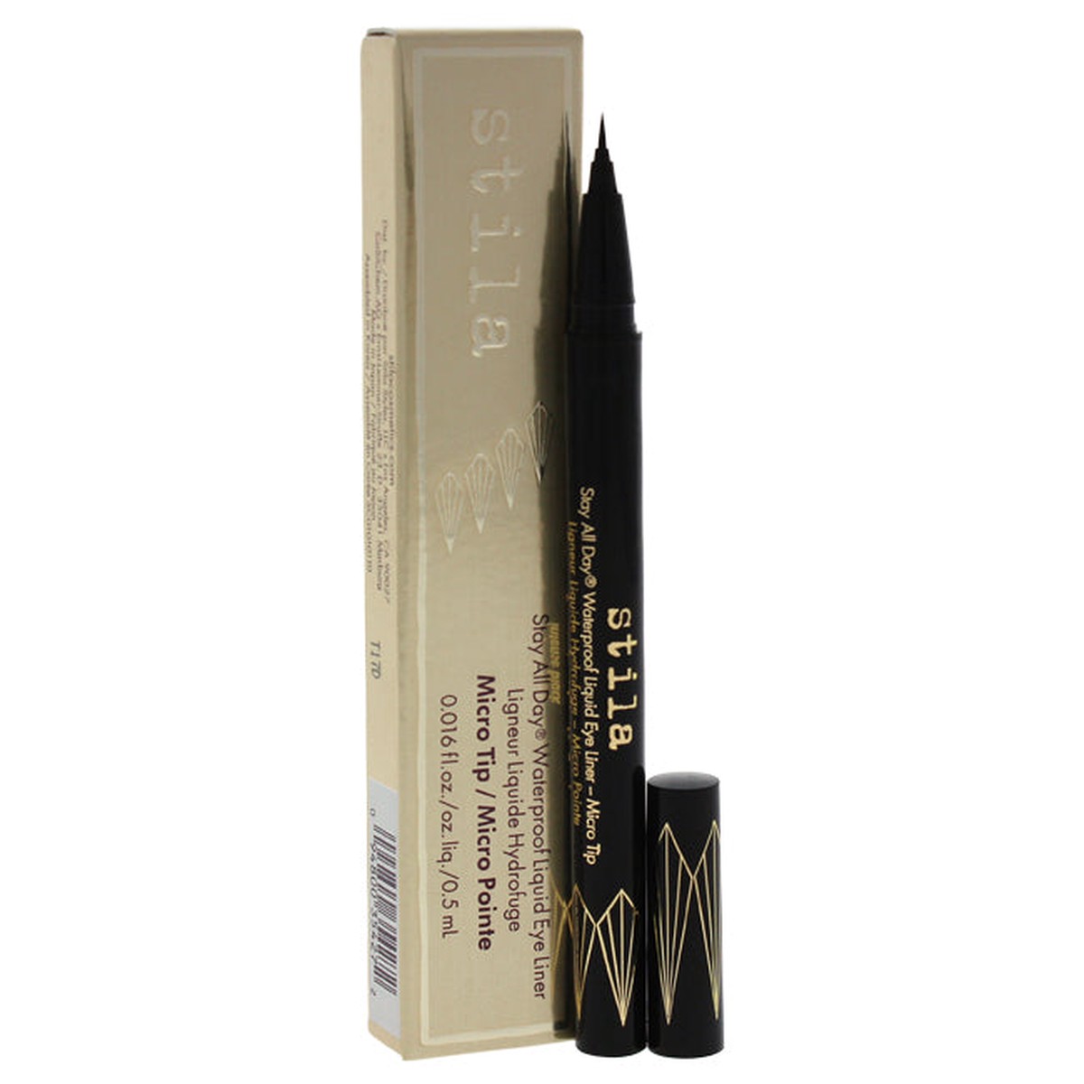 Stila Stay All Day Waterproof Liquid Eye Liner Micro Tip - Intense Black by Stila for Women - 0016 oz Eyeliner