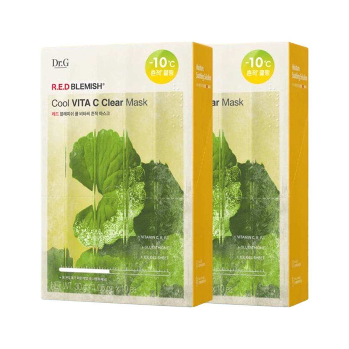DrG Red Blemish Cool Vita C Clear Mask 30g (10 Sheets 10 Sheets)