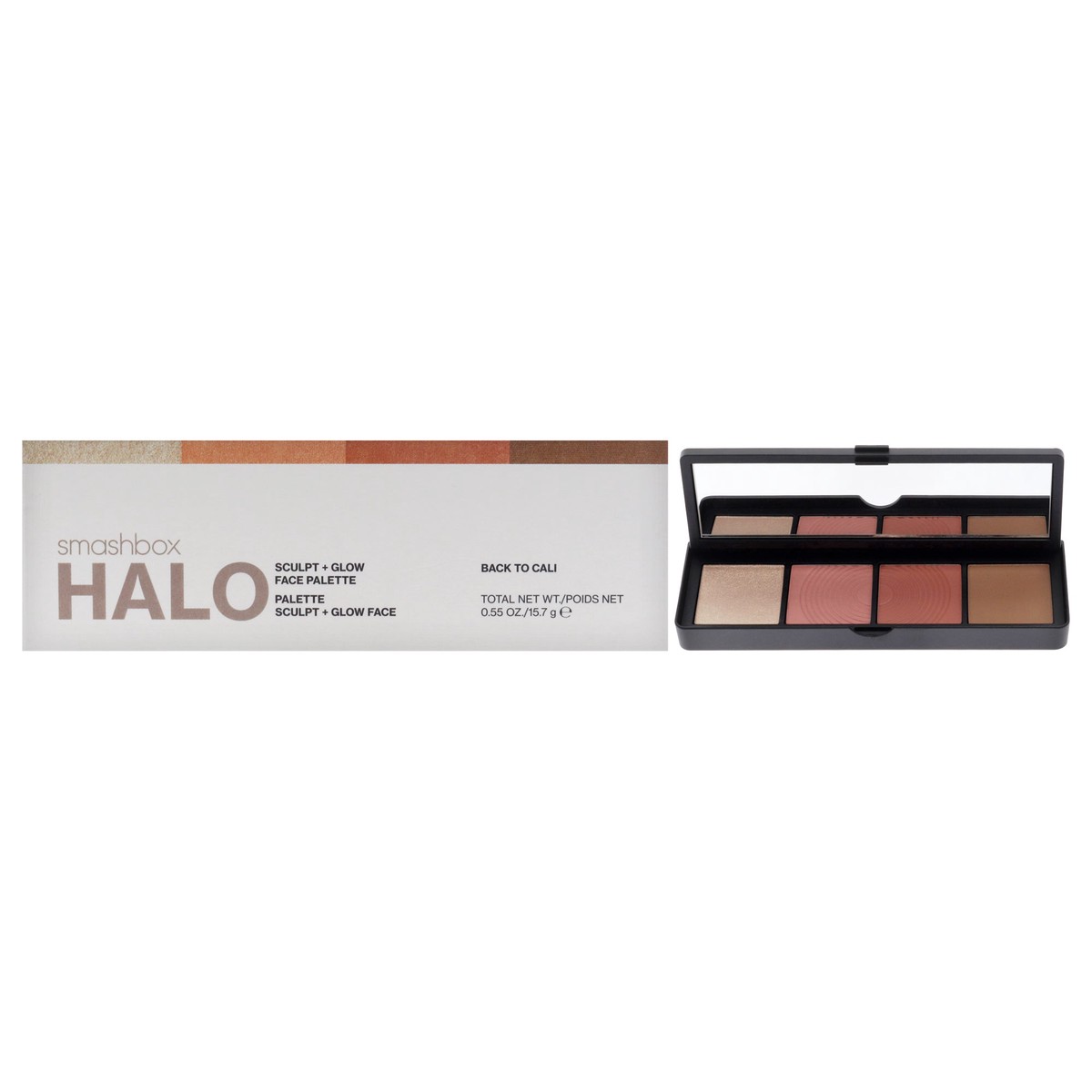 Smashbox Halo Sculpt Plus Glow Palette - Black to Cali by SmashBox for Women - 055 oz Makeup