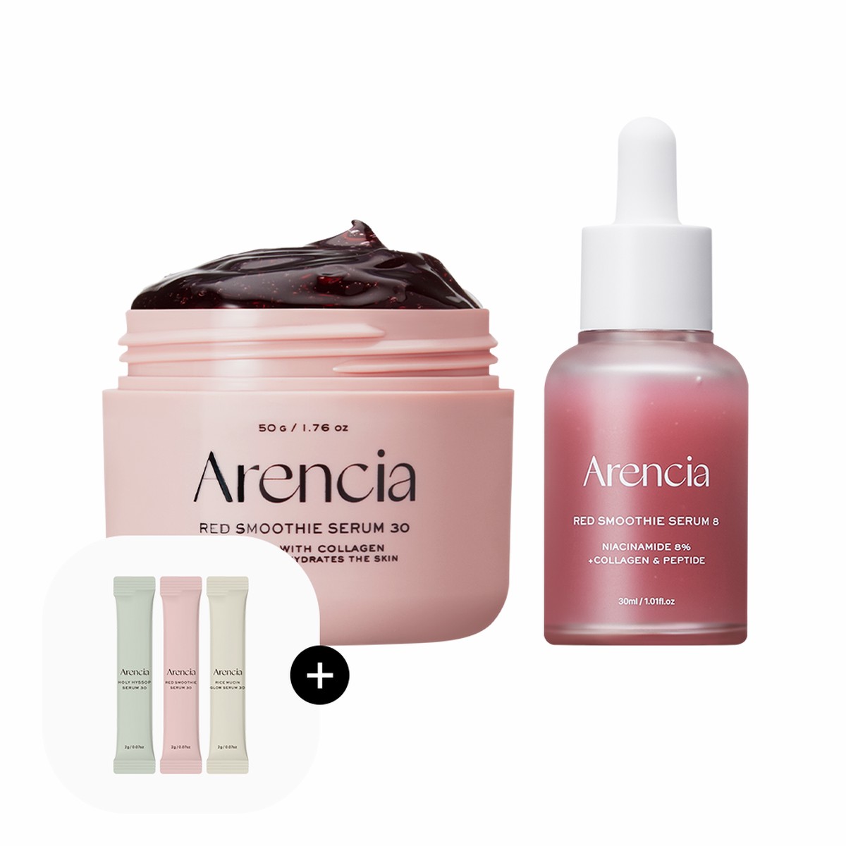 Arencia Red Smoothie Serum(No8 No 30) Duo Set
