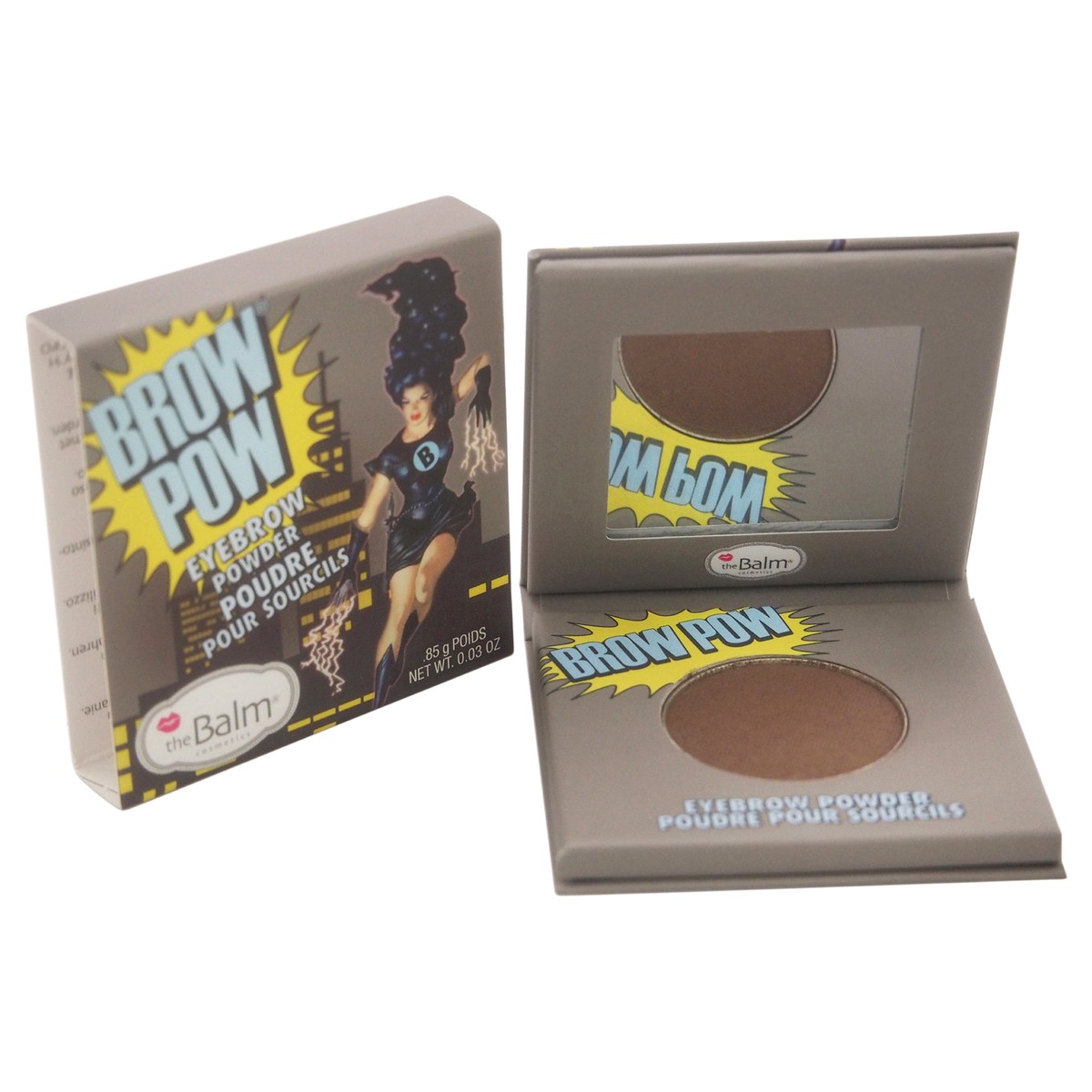 TheBalm Brow Pow Eyebrow Powder - Dark Brown by the Balm for Women - 003 oz Eyebrow