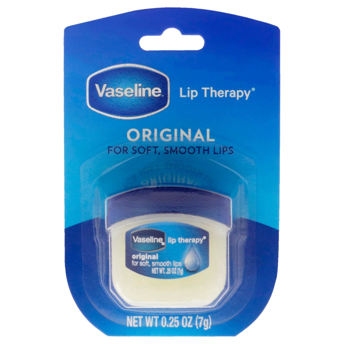 Vaseline Lip Therapy Petroleum Jelly Original by Vaseline for Unisex - 025 oz Lip Balm