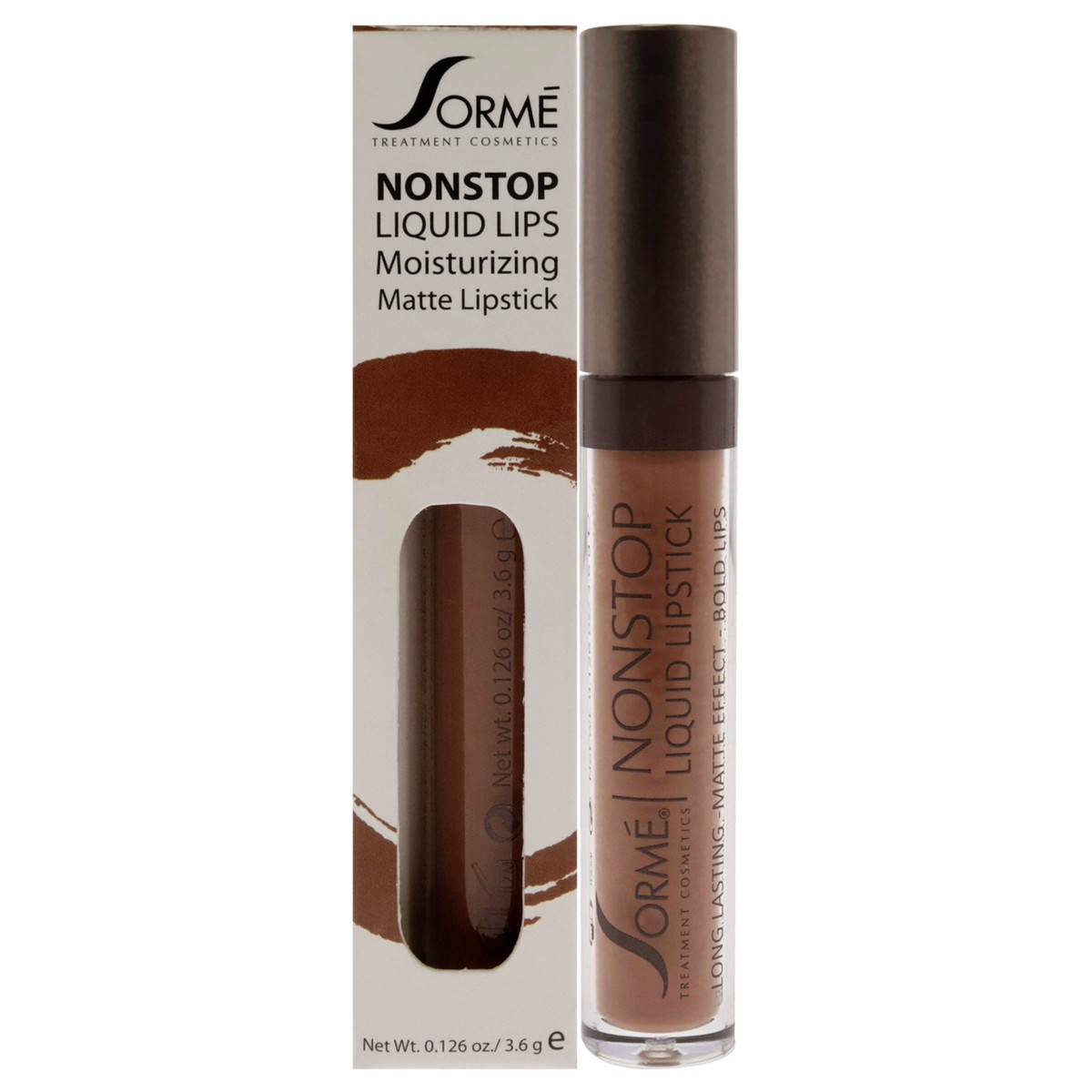 Sorme Cosmetics Nonstop Moisturizing Matte Liquid Lipstick - 271 Ribbon by Sorme Cosmetics for Women - 0126 oz Lipstick