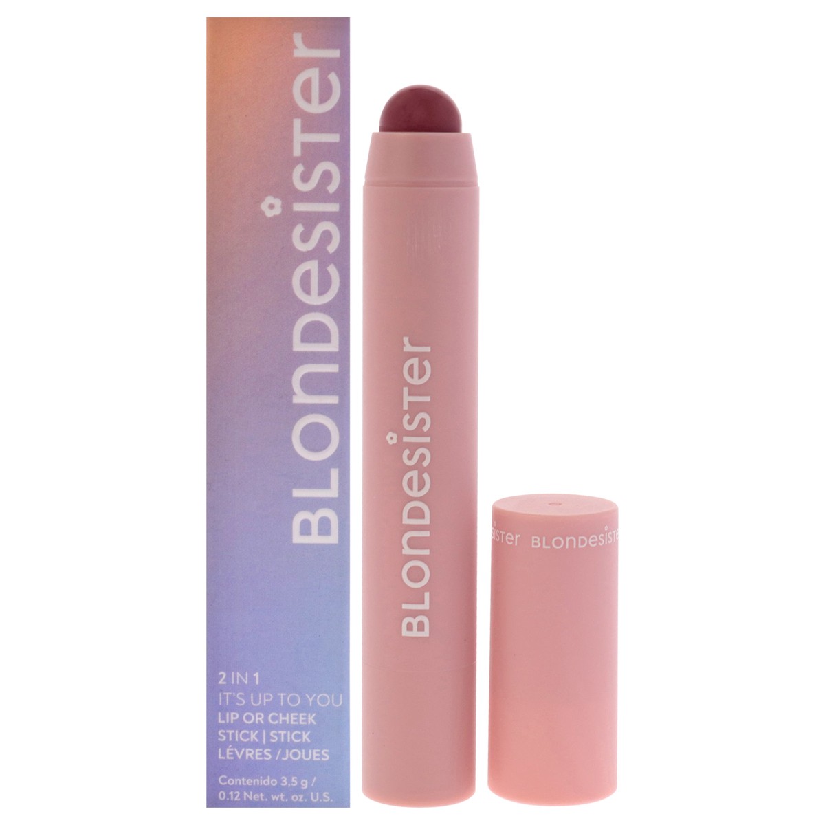 Blondesister 2 in 1 Its Up To You Lip and Cheek - 05 Lovely Mauve by Blondesister for Women - 012 oz Makeup